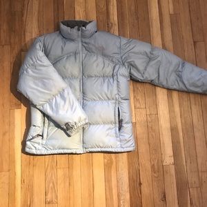North Face light blue puffer jacket